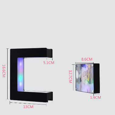 High Tech Magnetic Levitation Photo Frame E Shaped Creative Home Decoration