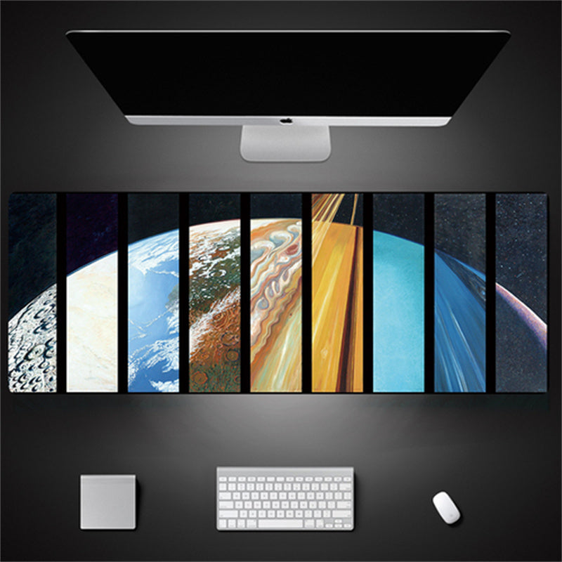 Oversized Technical Theme Seam Keyboard Mouse Desk Pad