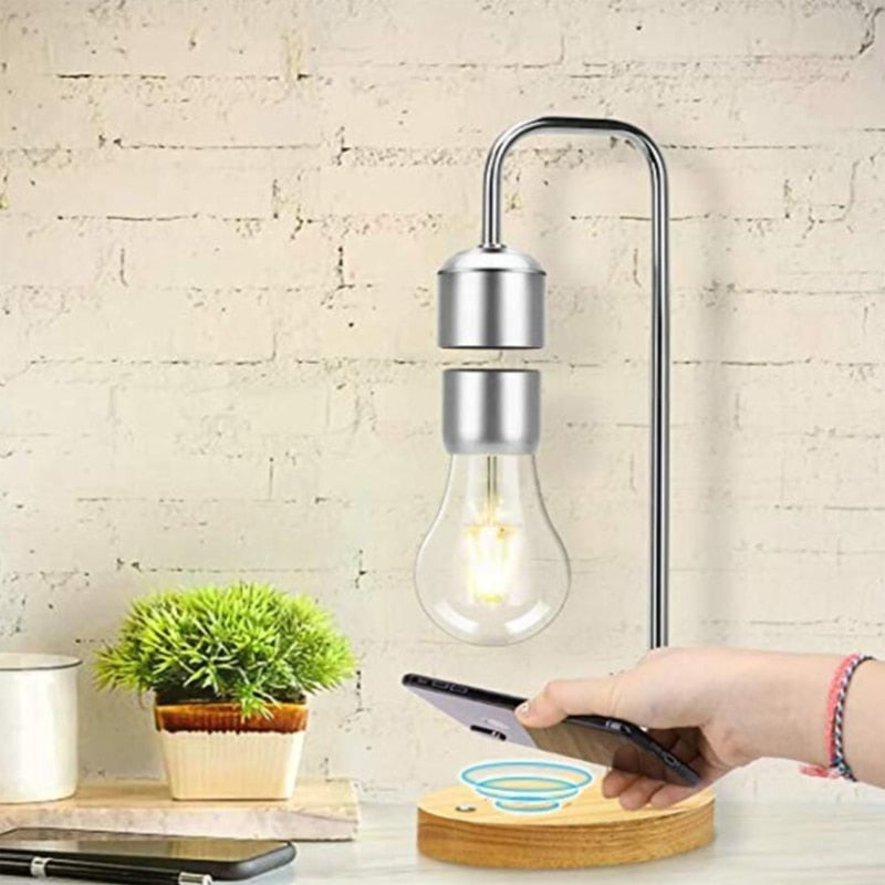 Magnetic Levitation LED Light Bulb Wireless Charging