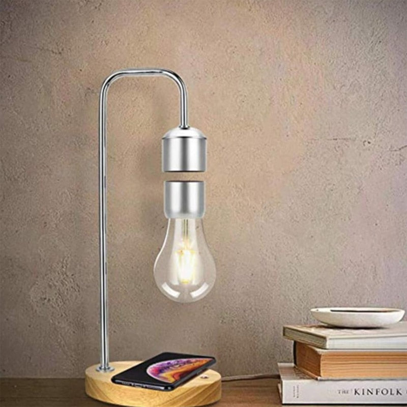 Magnetic Levitation LED Light Bulb Wireless Charging