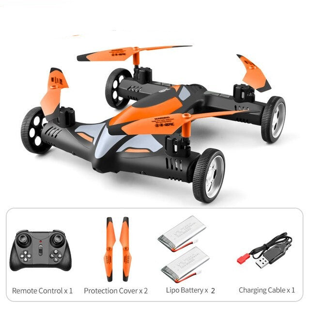Wi-Fi 4K Real Time Land Remote Control RC Flying Car