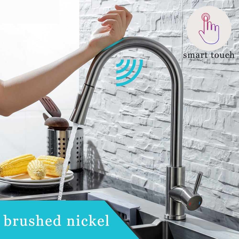 Kitchen Faucet Pull Out  Brushed Stainless Steel