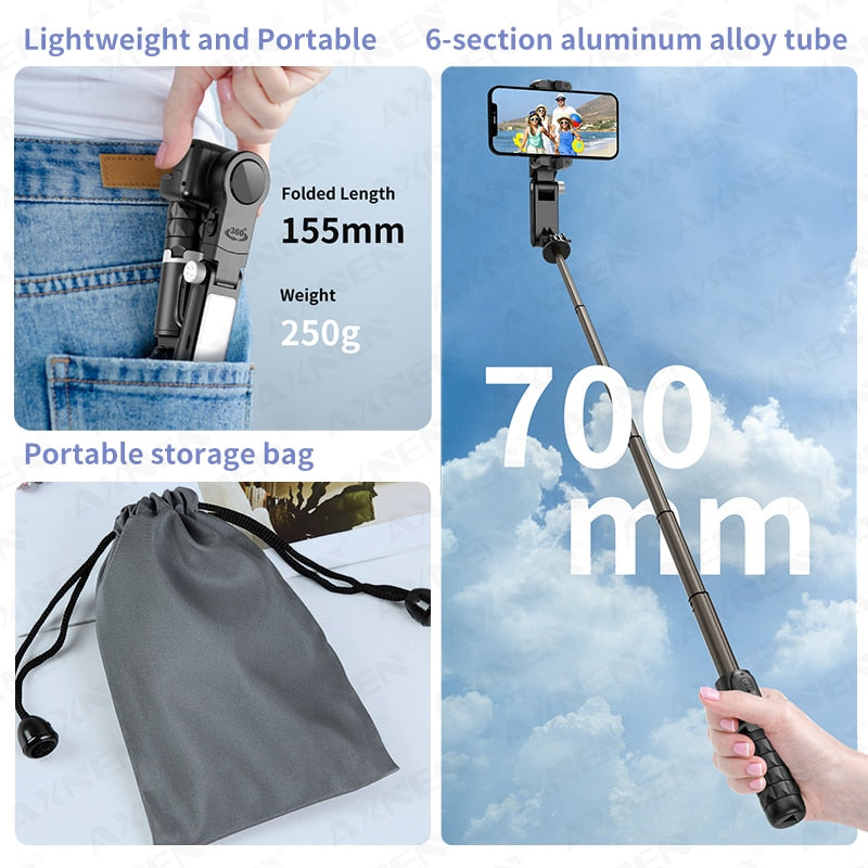 Desktop Gimbal Stabilizer with Smart Tracking