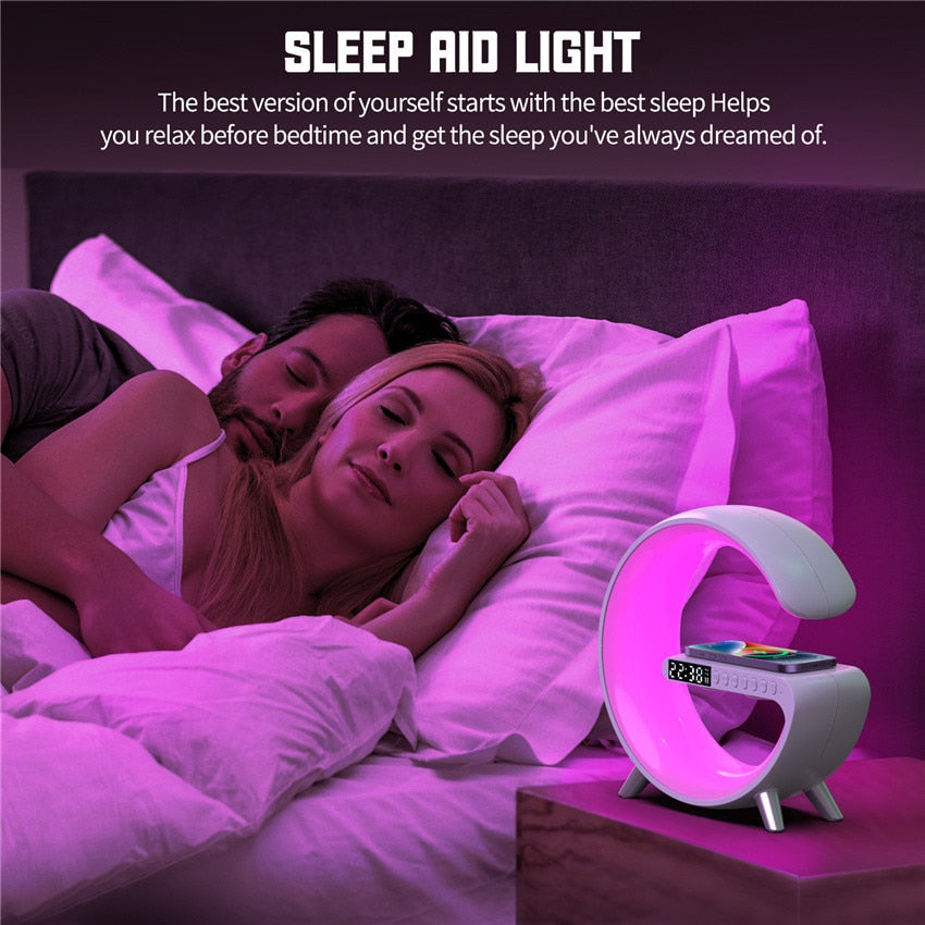 LED RGB Lamp Speaker APP Control Wireless Charger