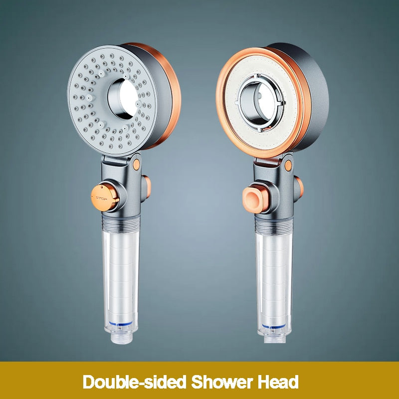 Double Sided Unique Shower Head With Adjustable Nozzle Sprayer