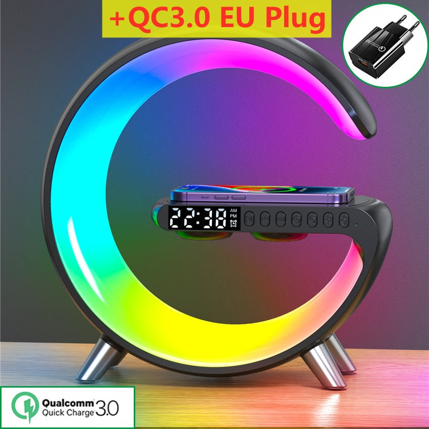 LED RGB Lamp Speaker APP Control Wireless Charger