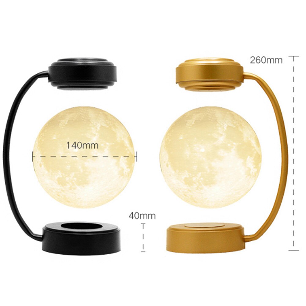 3D LED Moon Levitating & Rotating Ball Lamp