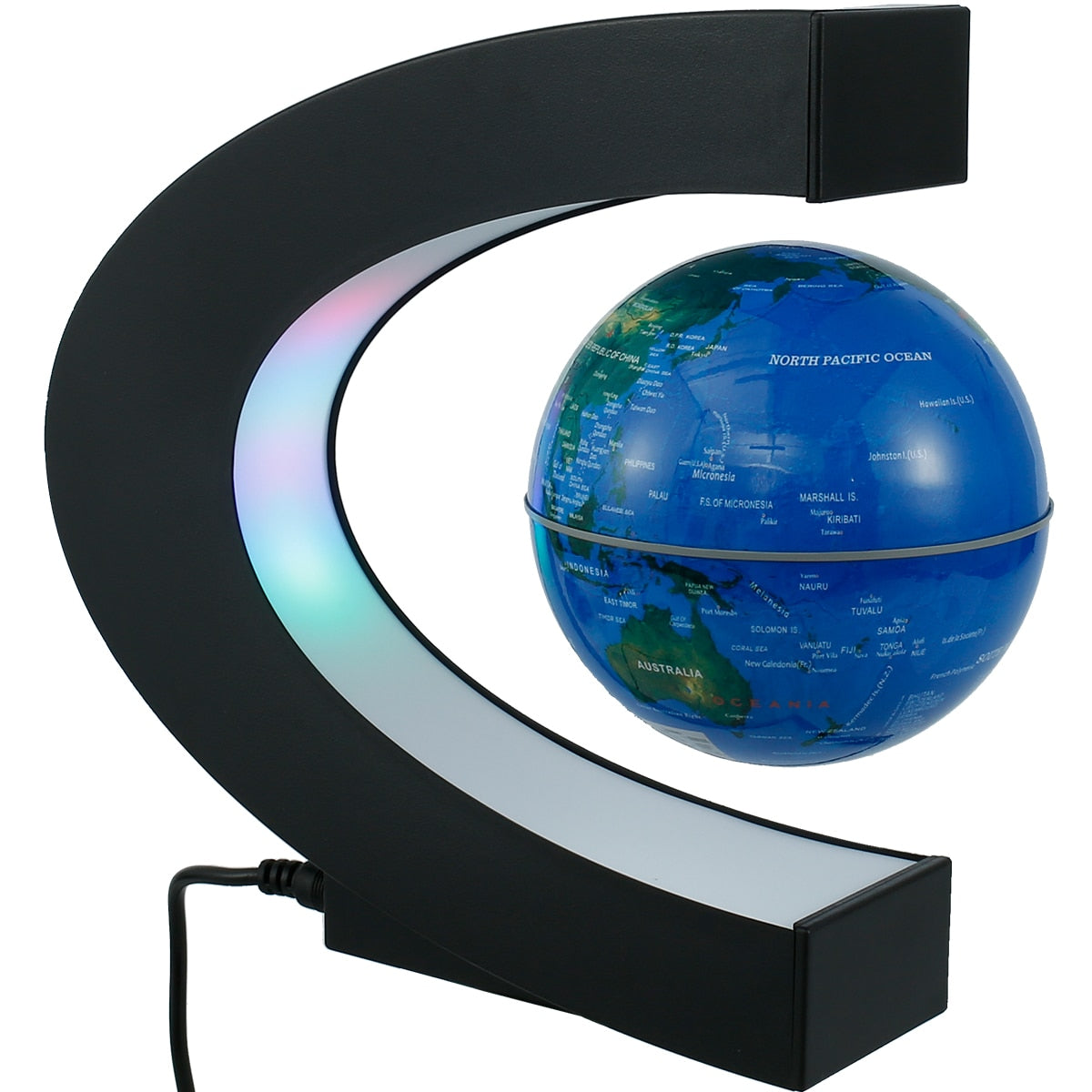 Globe LED World Rotating Lights Bedside Lamp