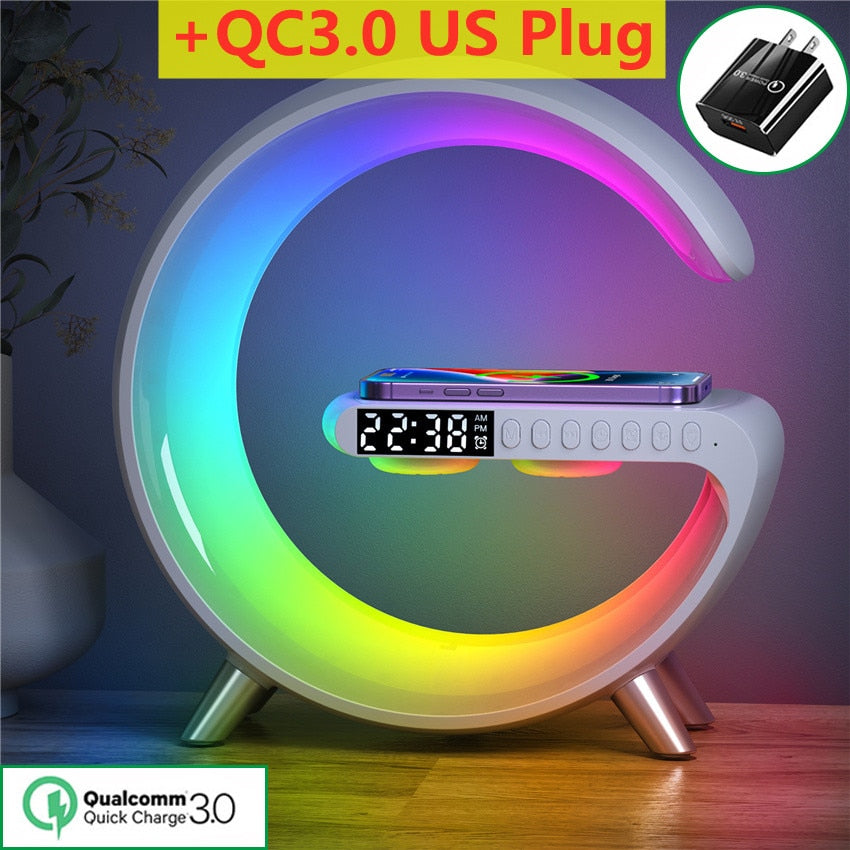 LED RGB Lamp Speaker APP Control Wireless Charger