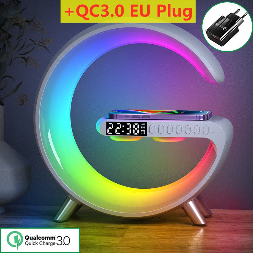 LED RGB Lamp Speaker APP Control Wireless Charger