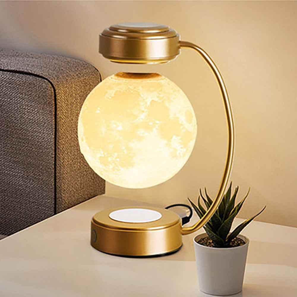 3D LED Moon Levitating & Rotating Ball Lamp