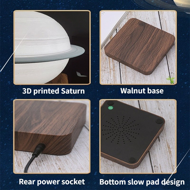 3D Saturn Magnetic Levitation Ball Lamp