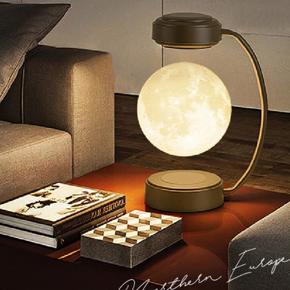 3D LED Moon Levitating & Rotating Ball Lamp