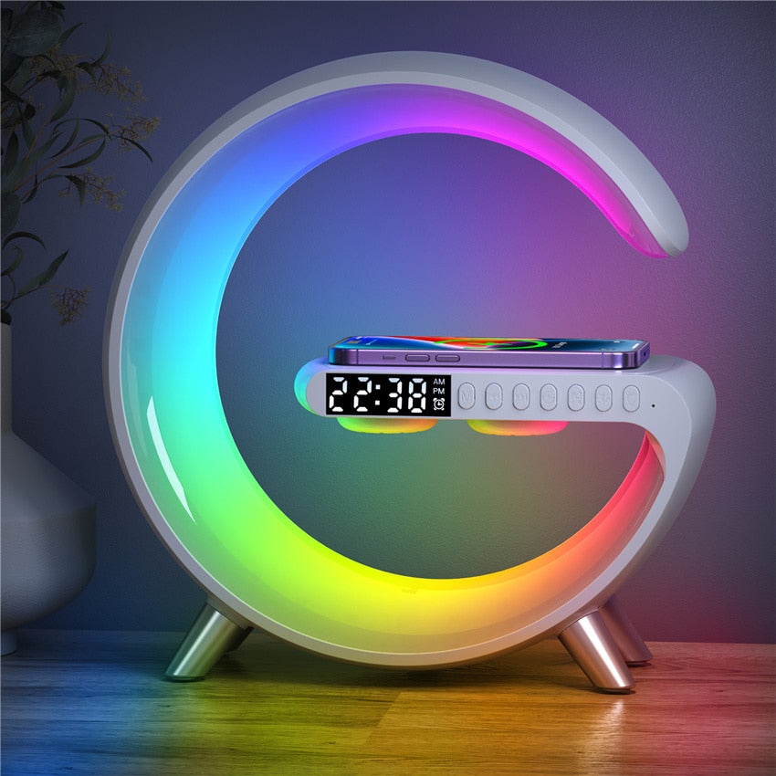 LED RGB Lamp Speaker APP Control Wireless Charger