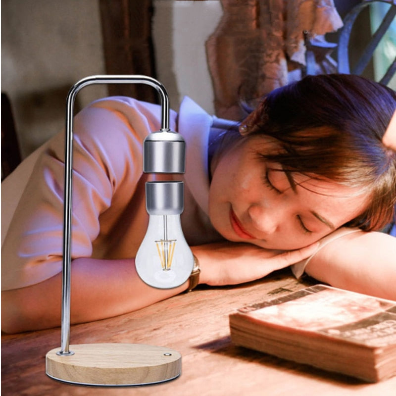 Magnetic Levitation LED Light Bulb Wireless Charging