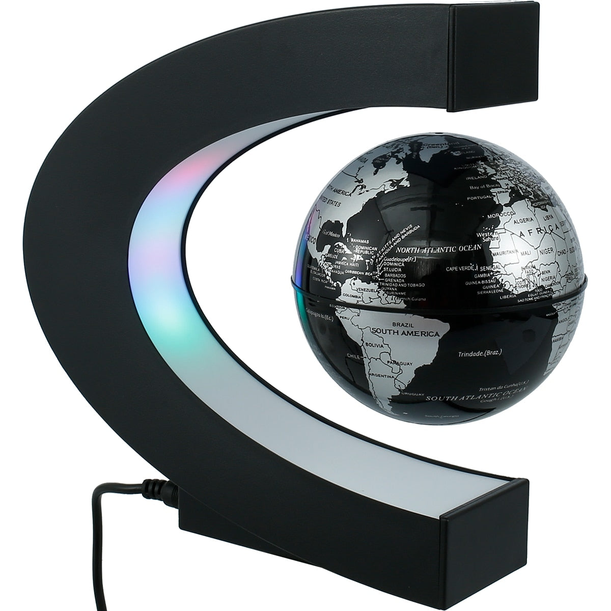 Globe LED World Rotating Lights Bedside Lamp