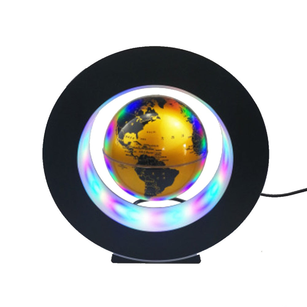 Globe LED World Rotating Lights Bedside Lamp