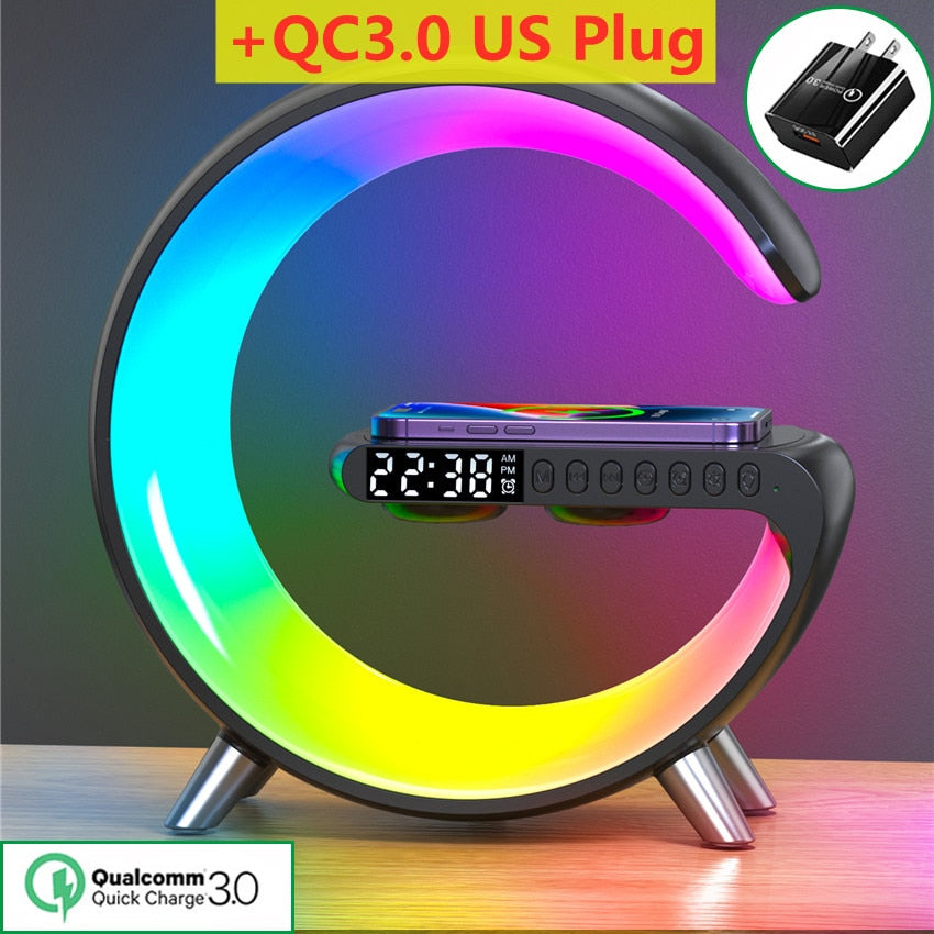 LED RGB Lamp Speaker APP Control Wireless Charger