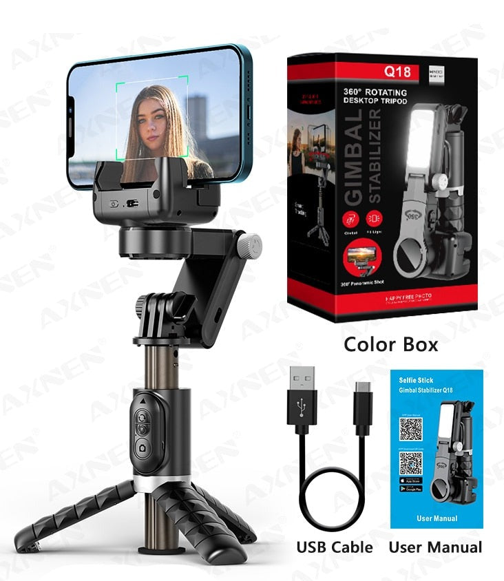 Desktop Gimbal Stabilizer with Smart Tracking