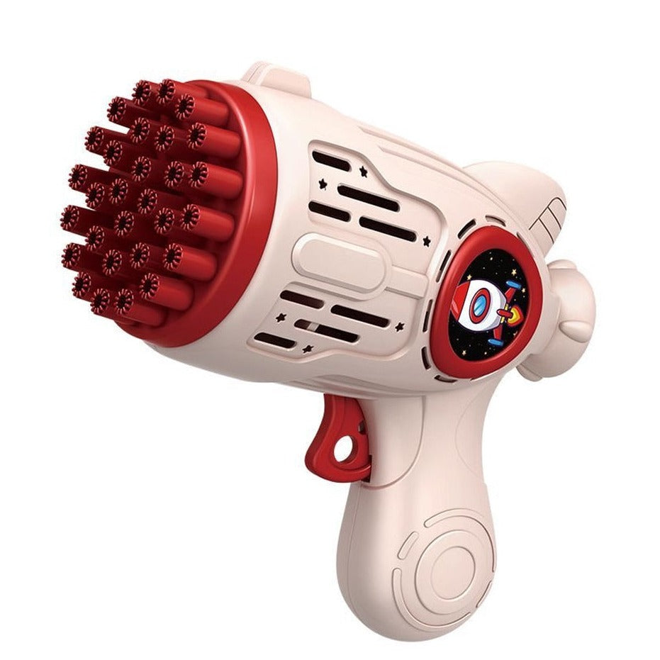 LED Light Electric Automatic Soap Bubble Gun