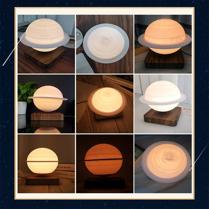 3D Saturn Magnetic Levitation Ball Lamp