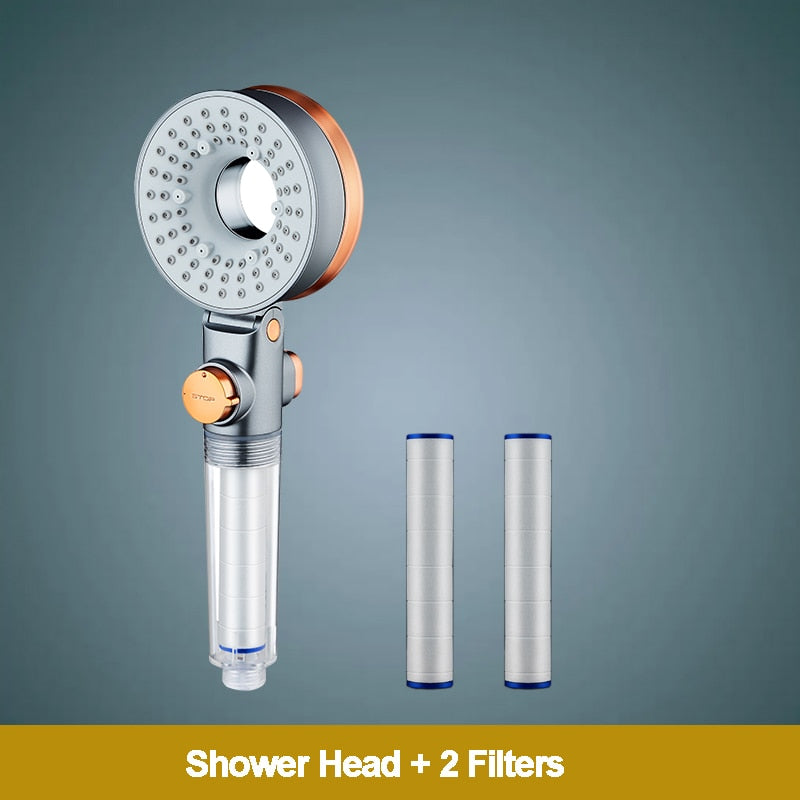 Double Sided Unique Shower Head With Adjustable Nozzle Sprayer