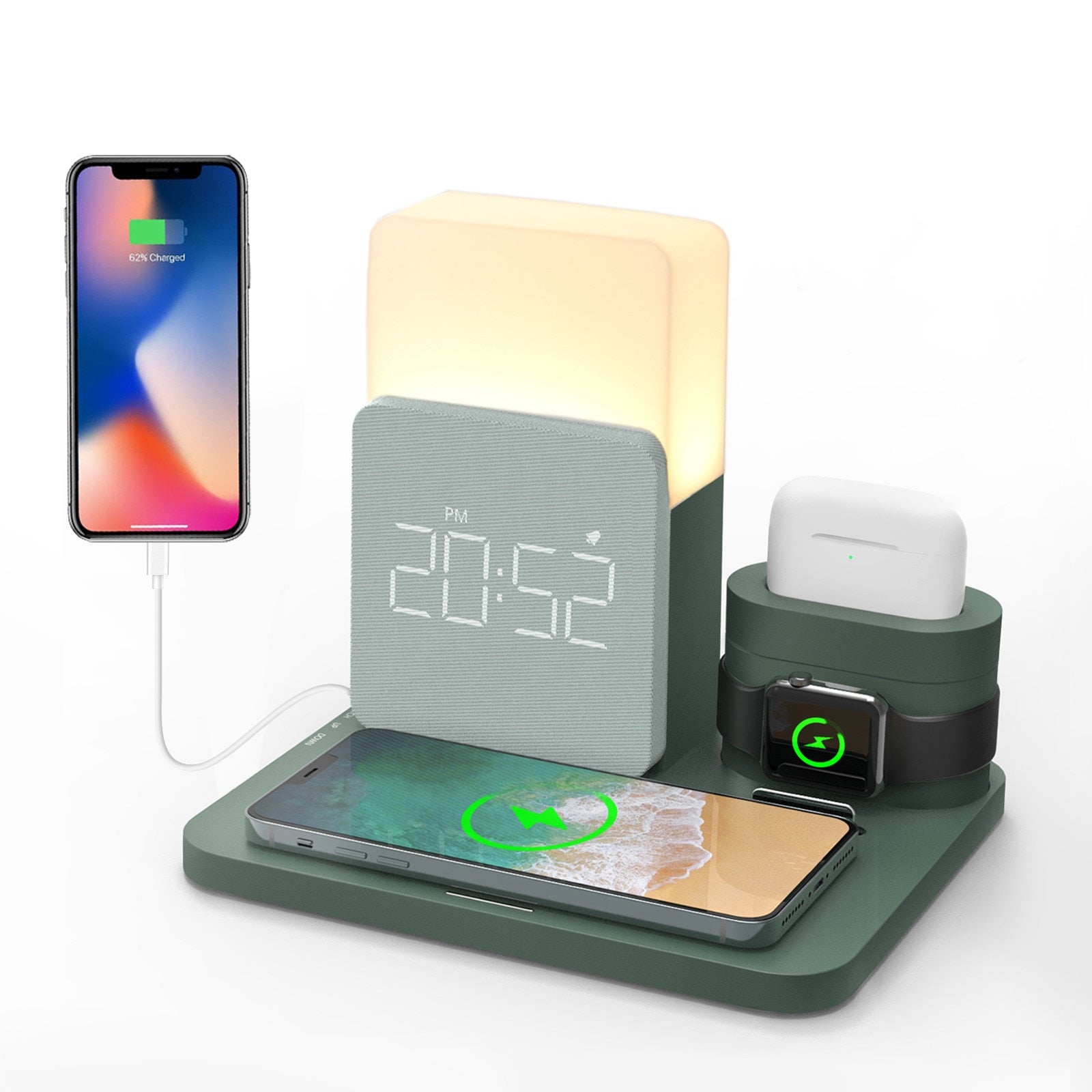 Upgraded 15W Wireless Charging Dock Station