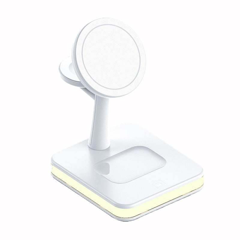 15W 3 In 1 Magnetic Wireless Charger Stand Pad