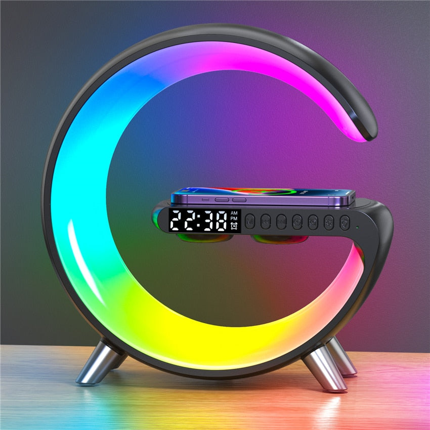 LED RGB Lamp Speaker APP Control Wireless Charger
