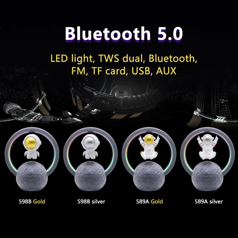 RGB Led Astronaut Speaker Levitation Rechargeable Lamp