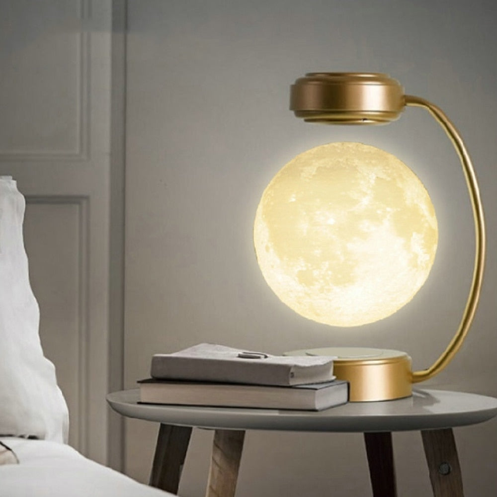 3D LED Moon Levitating & Rotating Ball Lamp