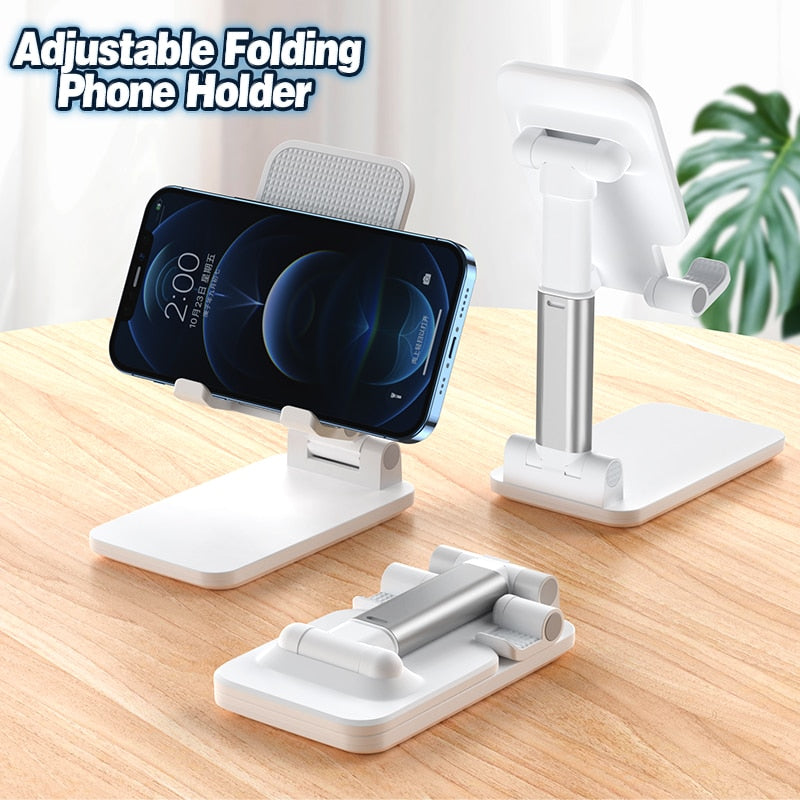 Foldable Tablet Mobile Phone Holder With Adjustable Bracket