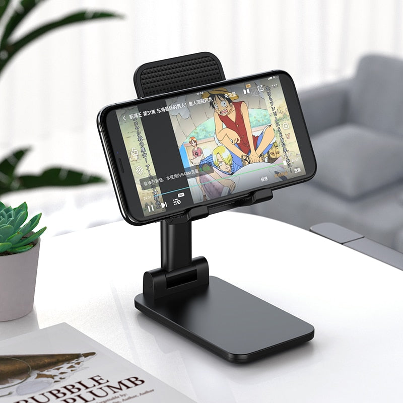 Foldable Tablet Mobile Phone Holder With Adjustable Bracket