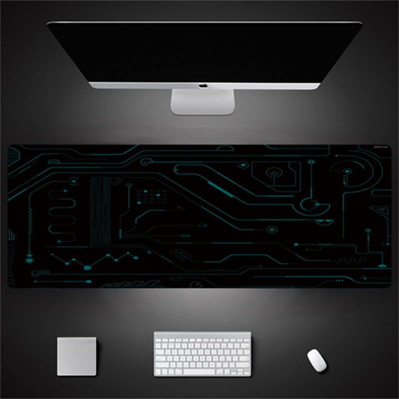 Oversized Technical Theme Seam Keyboard Mouse Desk Pad