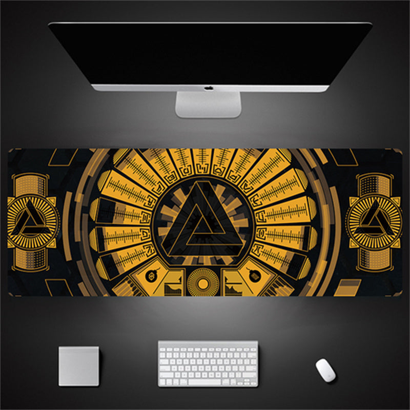 Oversized Technical Theme Seam Keyboard Mouse Desk Pad