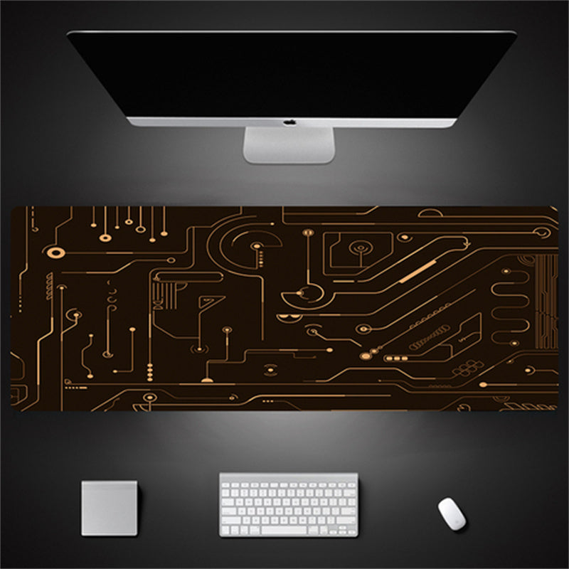 Oversized Technical Theme Seam Keyboard Mouse Desk Pad