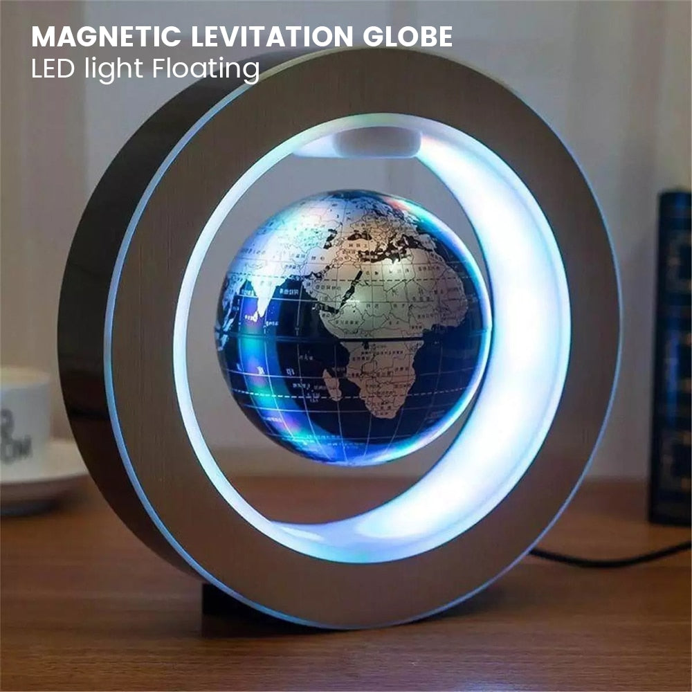 Globe LED World Rotating Lights Bedside Lamp