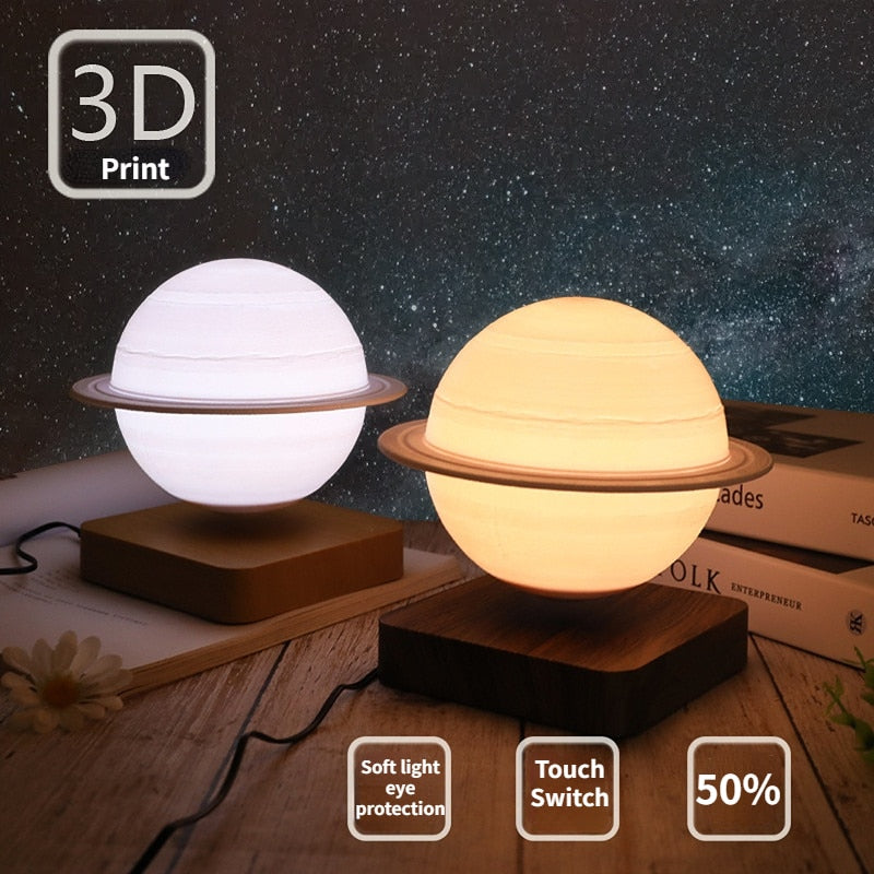 3D Saturn Magnetic Levitation Ball Lamp