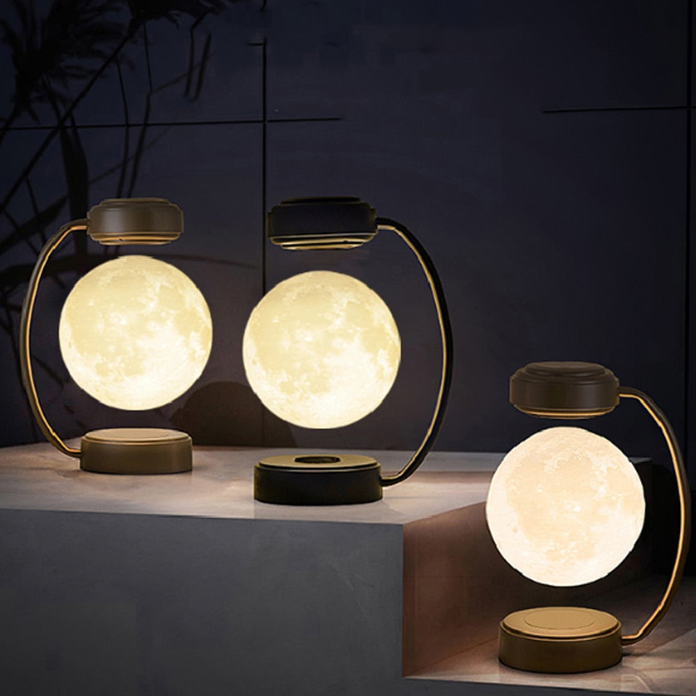 3D LED Moon Levitating & Rotating Ball Lamp